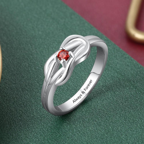 Celtic knot rings - silver Celtic ring for her