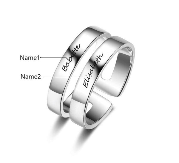 Personalized best friend promise ring