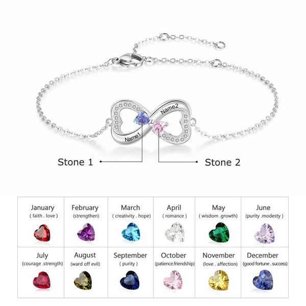 infinity sterling silver bracelet gift for women