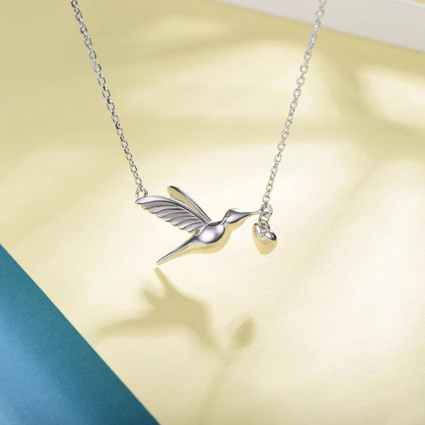 Hummingbird Necklace - Sterling Silver Hummingbird Necklace Gifts For Women