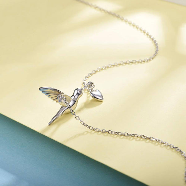 Hummingbird Necklace - Sterling Silver Hummingbird Necklace Gifts For Women