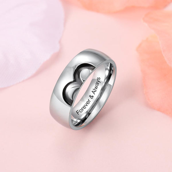 Personalized infinity matching couple rings