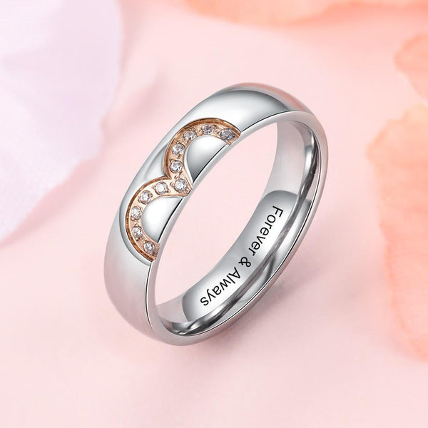 Personalized infinity matching couple rings