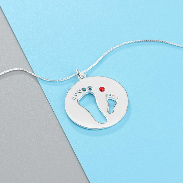 mother necklace - children birthstone necklace gift for mon