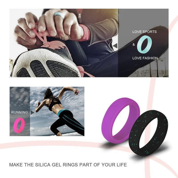 Sports Womens Silicone Rings