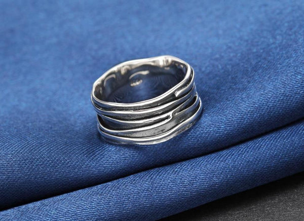 Vintage 925 sterling silver mens ring