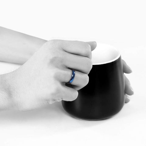 mens engagement rings - 4mm simple titanium mens band