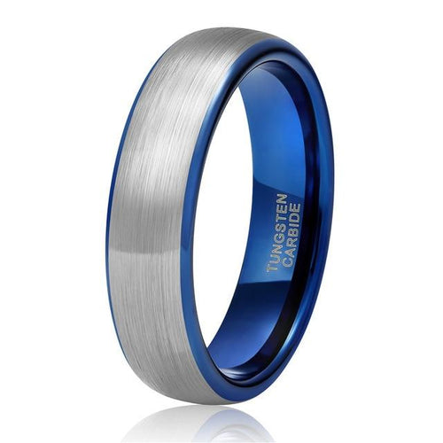 8mm Personalized custom engraving black mens ring - Promise Rings