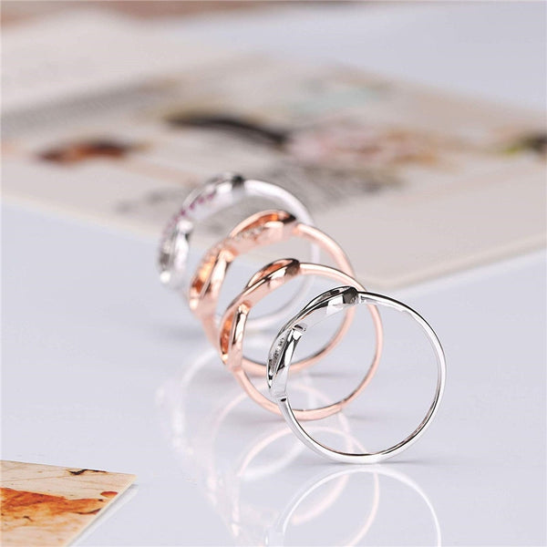 Infinity Sterling Silver Womens Rings