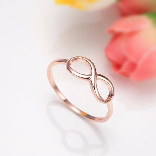 Infinity Rose Gold Womens Rings