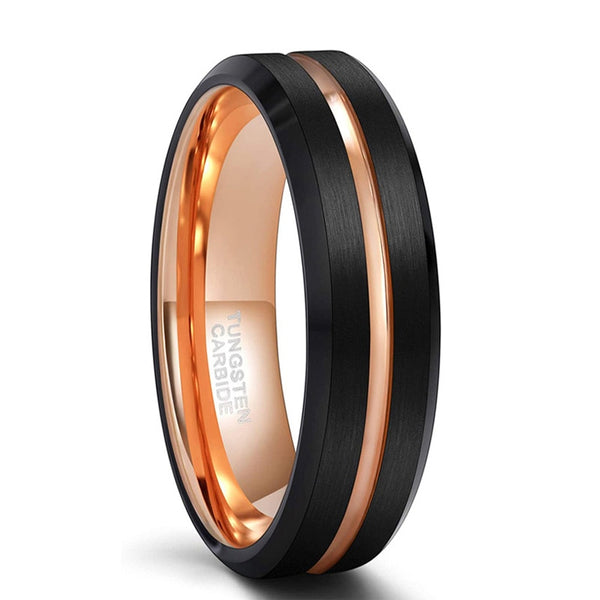 Rose Gold Color Tungsten Rings