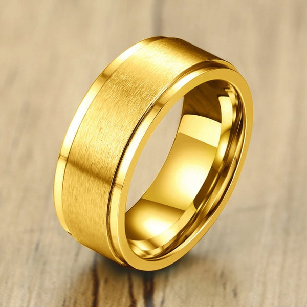 Gold Spinner Fidget Ring for anxiety