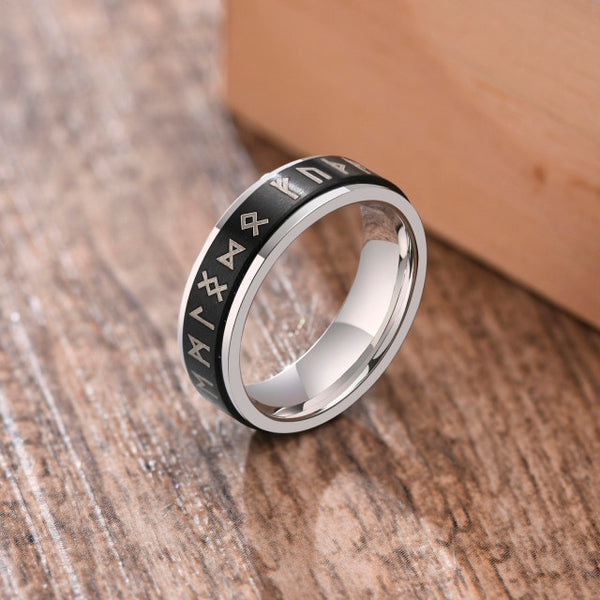 Viking Runes Spinner Fidget Rings for anxiety