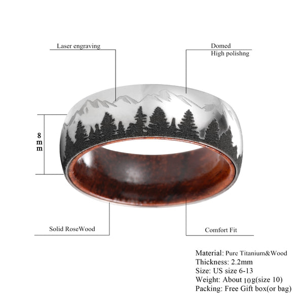 Forest & Mountains Wilderness Ring