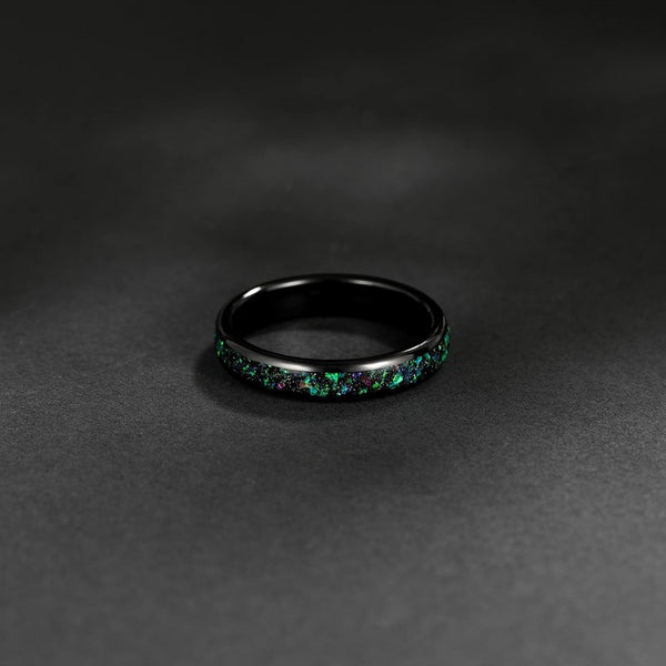 4mm Multi-Colors Opal Inlay Rings