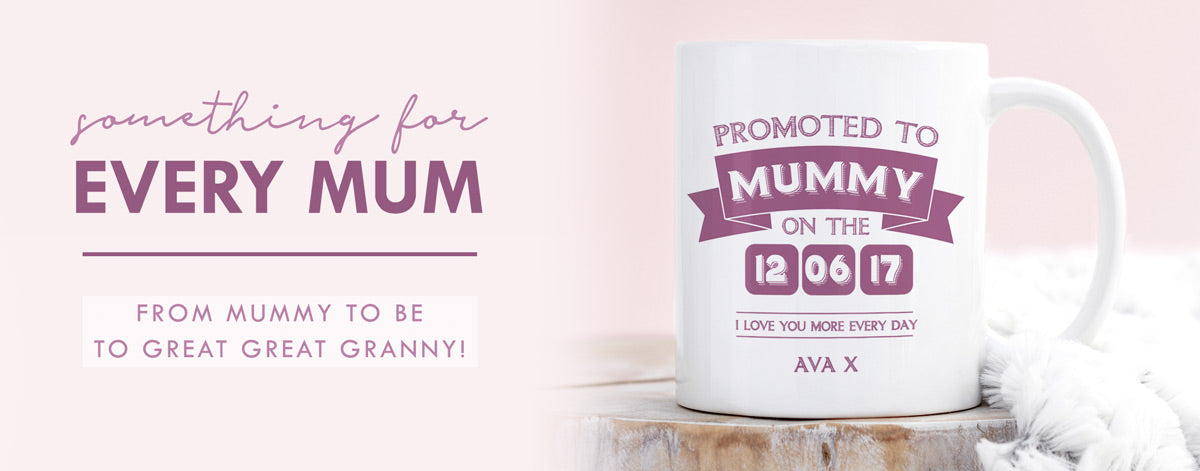 Personalized New Mom Mug, Promoted From Dog Mom To Human Gif - Inspire  Uplift