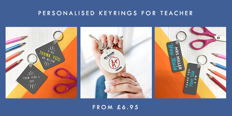 Personalised teacher coaster gifts under £10