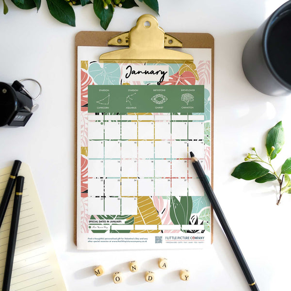 Free Printable Monthly Planner Calendar for January