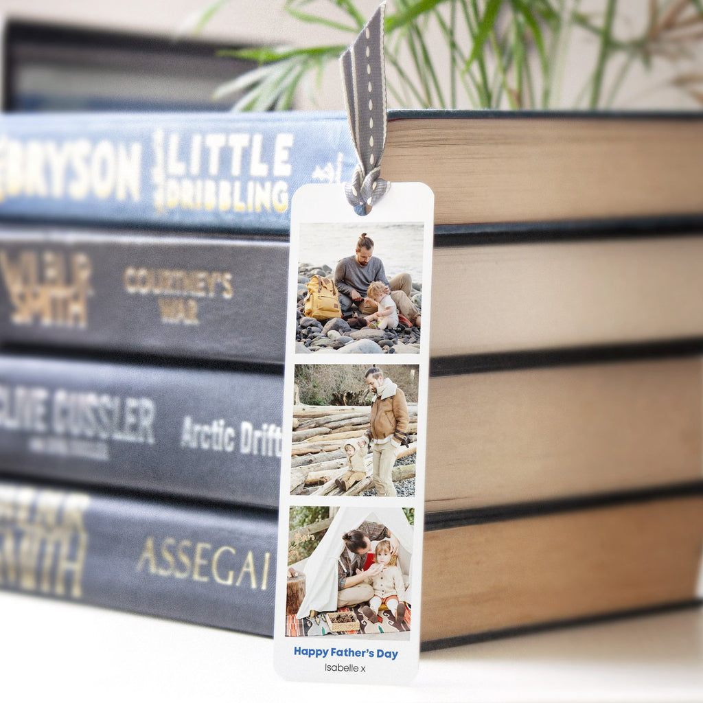 Personalised photobooth bookmark gift for dad