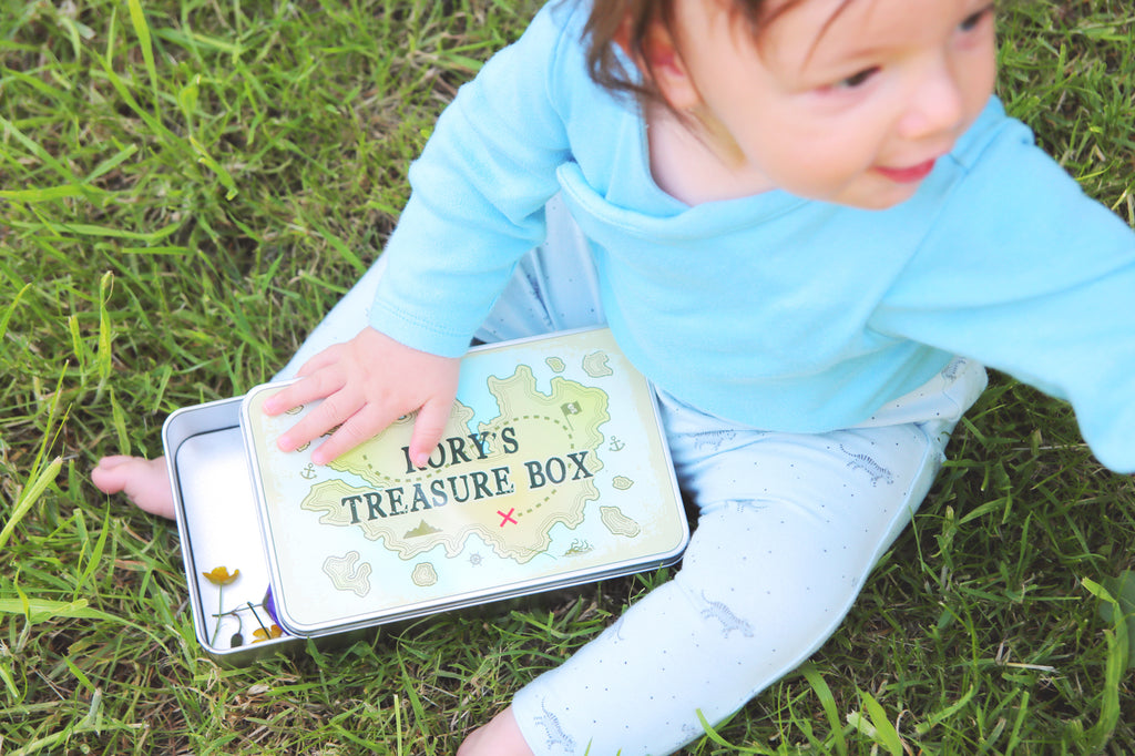personalised children's small storage tin box