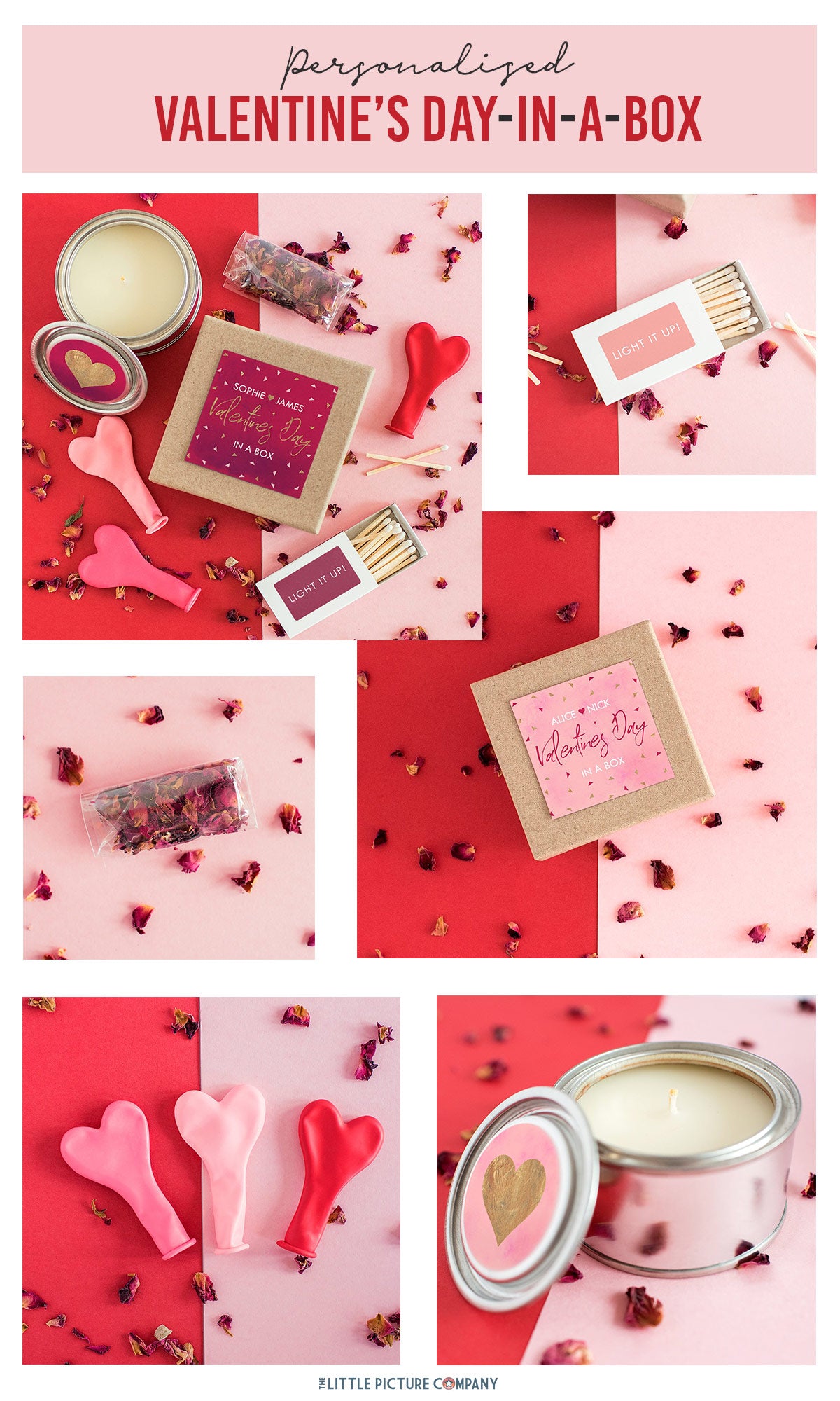 Personalised Valentine's Day Celebration in a box