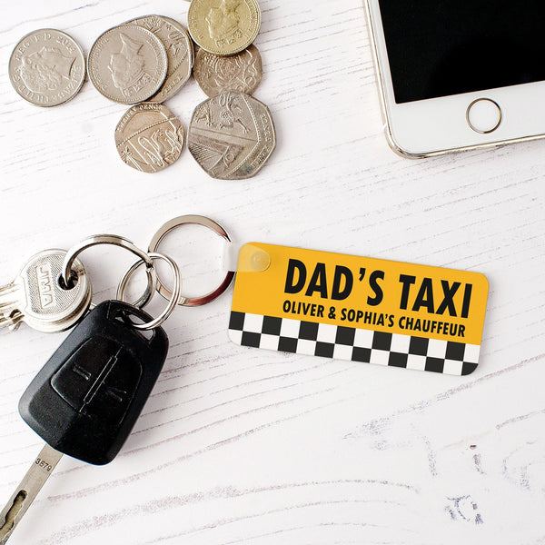 Personalised dad's taxi keyring | Father's Day gifts under £10