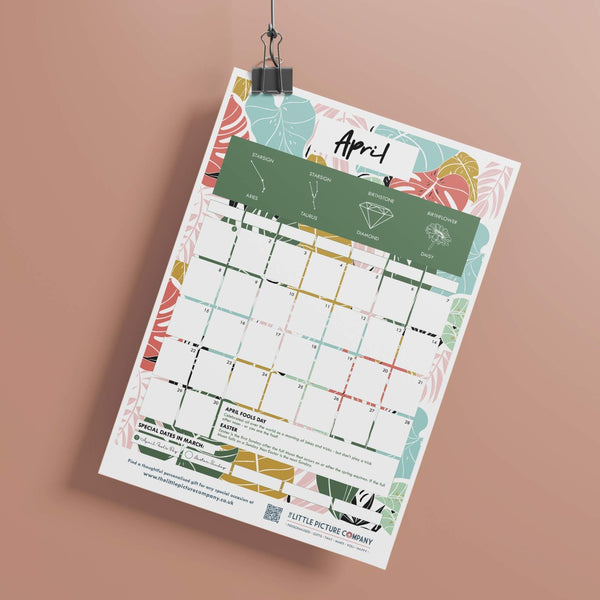 Free Printable Monthly Planner for April