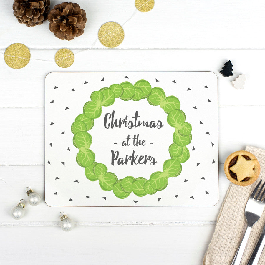 Personalised Brussel Sprout Placemat | The Picture Company