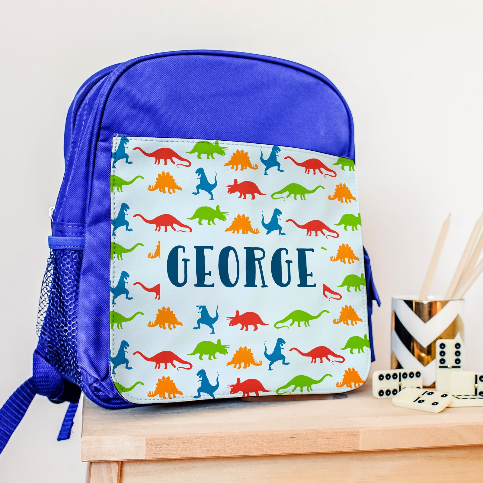 personalised dinosaur backpack