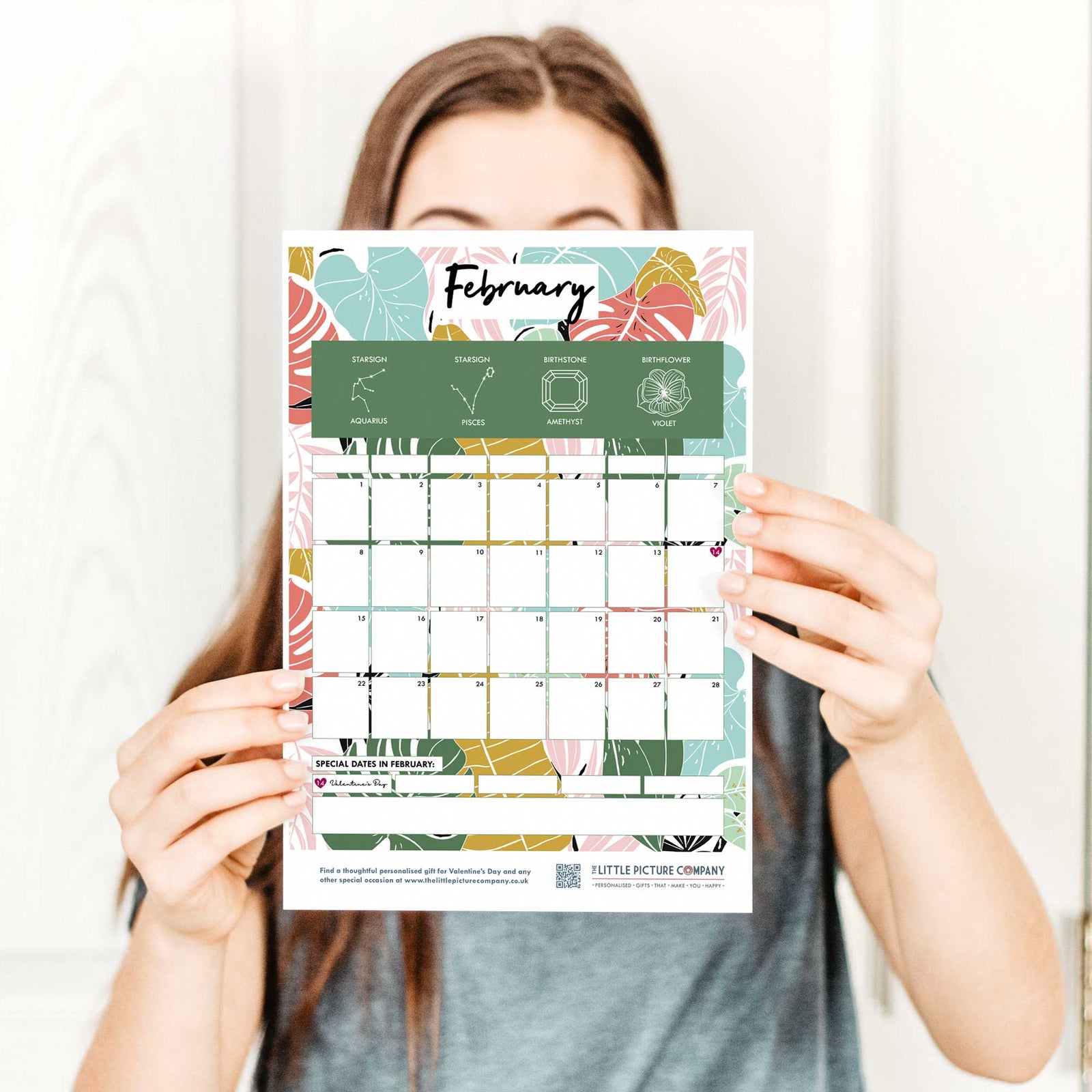 free printable monthly planner february the little picture company