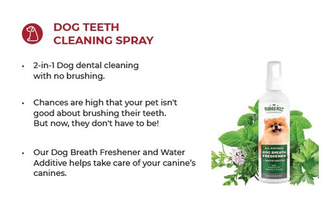 Dog teeth cleaning bottle & product description