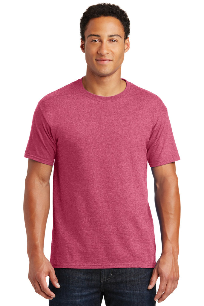 heather red t shirt