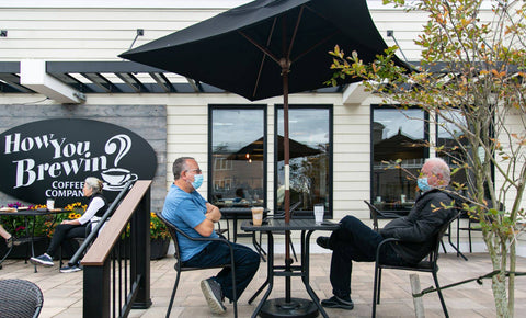 Outdoor seating on Long Beach Island