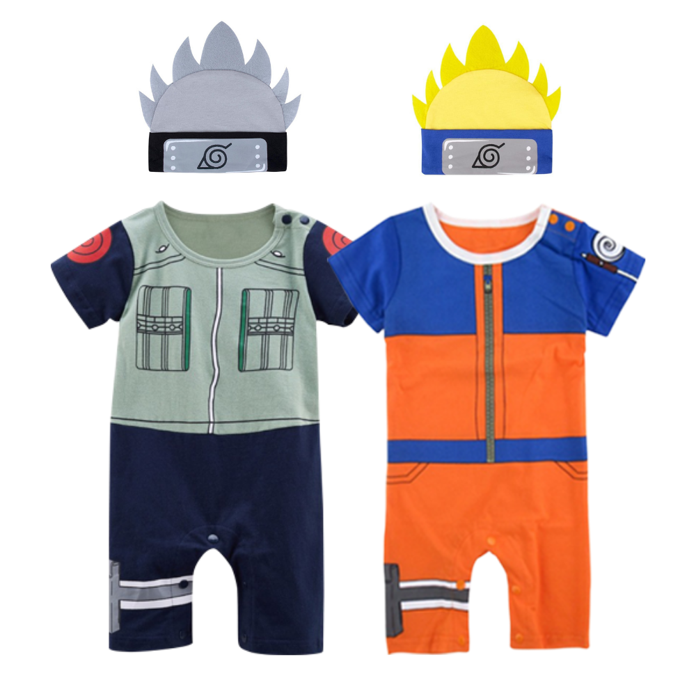 Cozy Hokage Bundle - Naruto Anime Baby Clothes & Costumes - Orange Bison