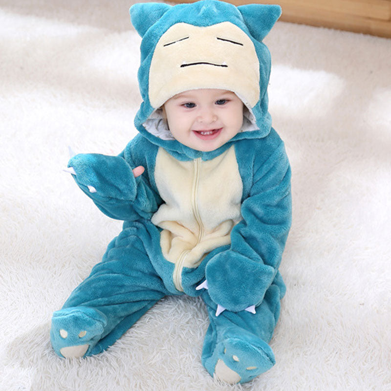 gespannen Haat Contractie Snorlax Hooded Onesie (& Slip-On Paws) Pokemon Baby Clothes, Costumes -  Orange Bison