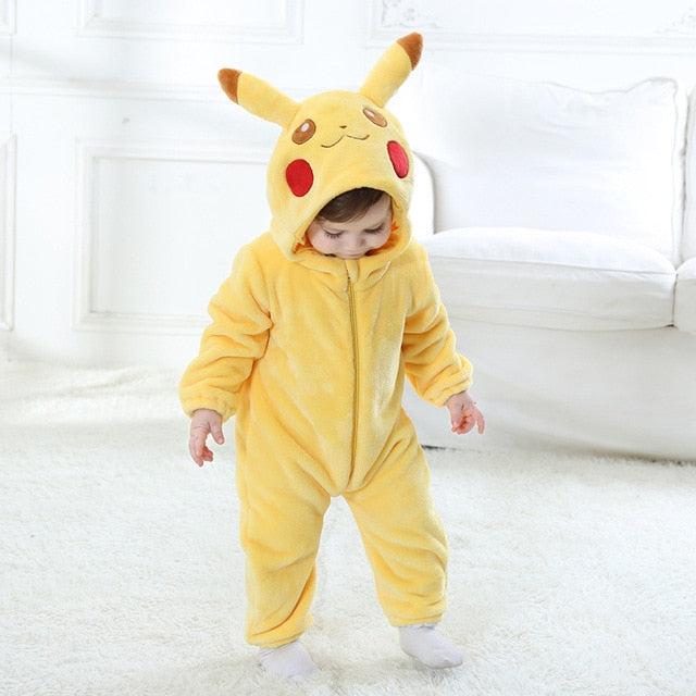 mogelijkheid cafe Keizer Pikachu Hooded Onesie Baby Clothes - Pokemon Baby Clothes, Costumes -  Orange Bison