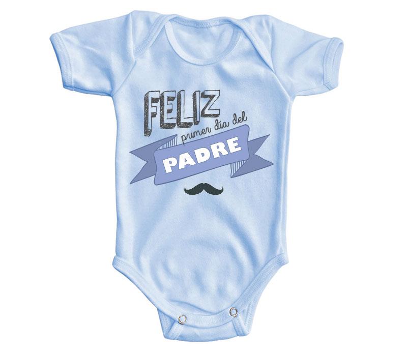 Body Bebé Feliz Primer Día del Padre Diseño Azul— Plash