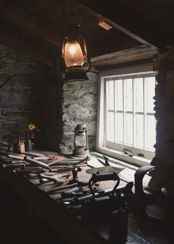 Tool shed at the Lost Gardens of Heligan by Dorte Januszewski