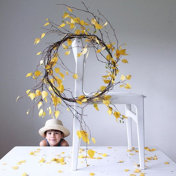 Beautiful Autumn wreath by Olga Prinku @olgaprinku for 'Simple Nature Finds' 