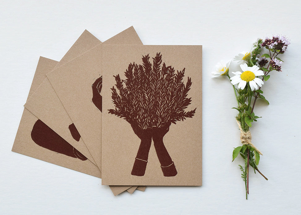 Sow card set, mini prints by Rosanna Morris