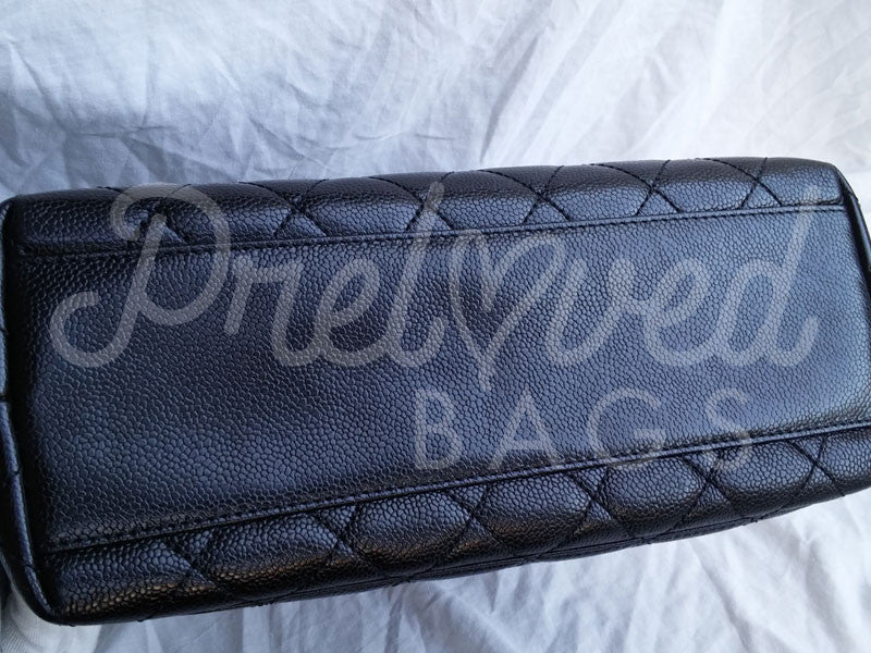 Chanel 11.81&quot; Black Caviar Leather Kelly Bag | Preloved Bags – PrelovedBagsShop