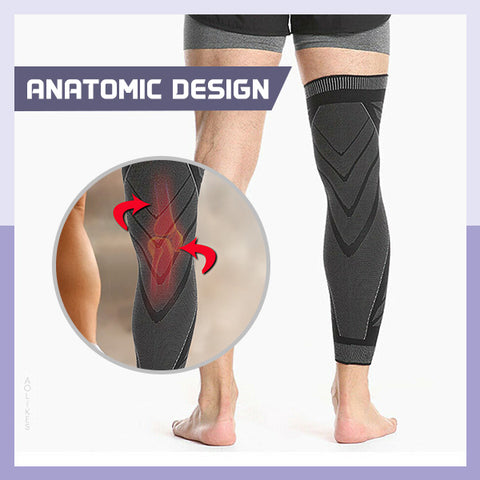 Long Knee Compression Sleeve With Anti Slip – Joyfit