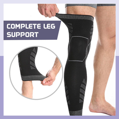 Leg Compression Sleeve With Padded Knee Support – Extreme Fit