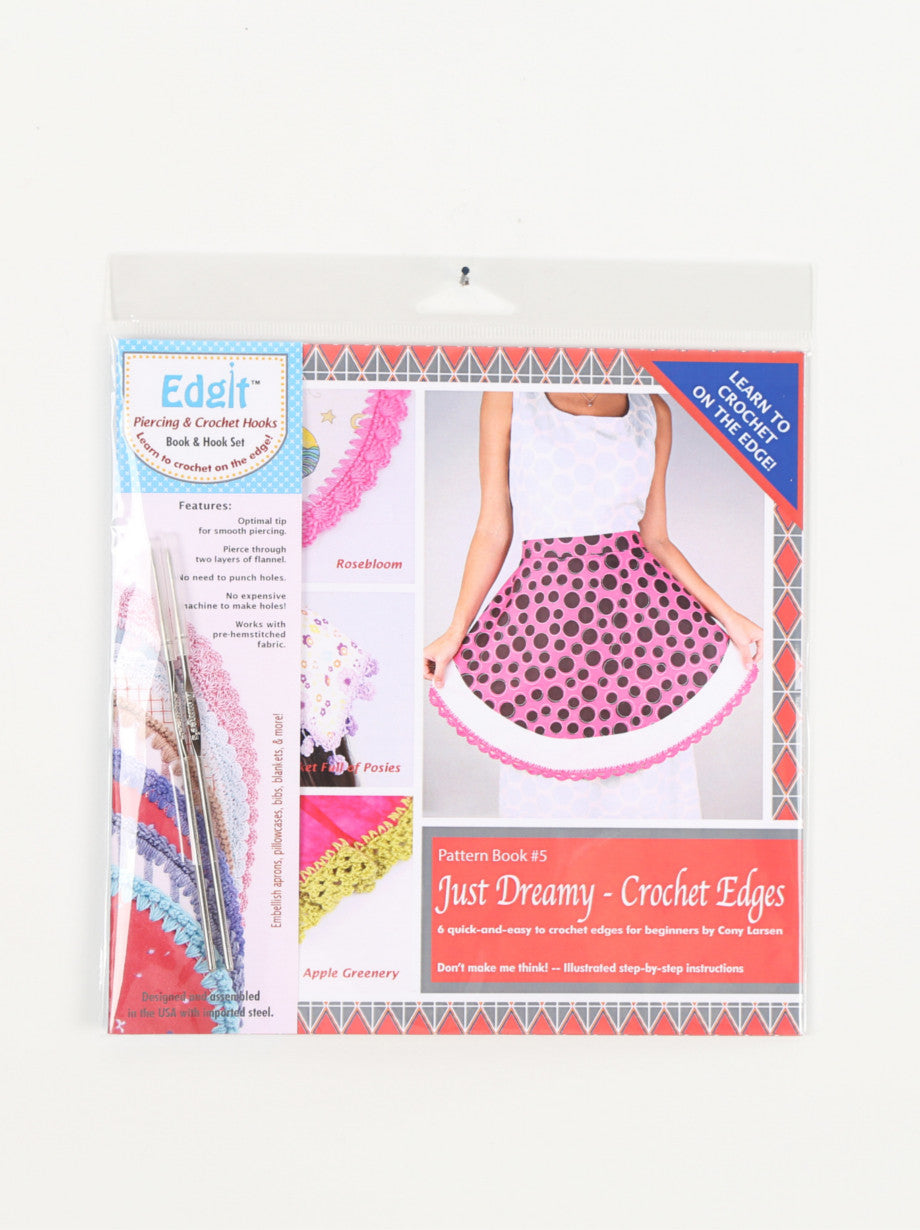 E116 SET BOOK 5 & HOOKS Edgit! Piercing & Crochet Hooks Set