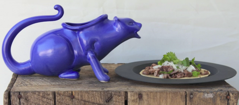 Puking Cat Gravy Boat