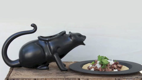 Puking Cat Gravy Boat