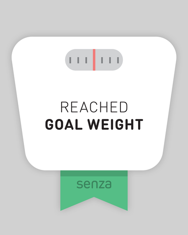 Reached Goal Weight Keto Milestone Magnet | Senza Keto App
