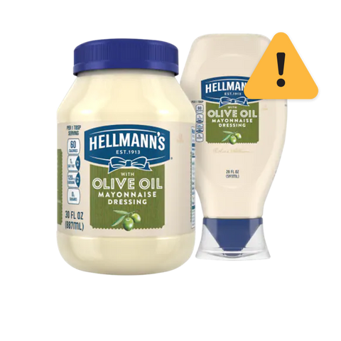 Warning Hellmanns Mayo Olive Oil