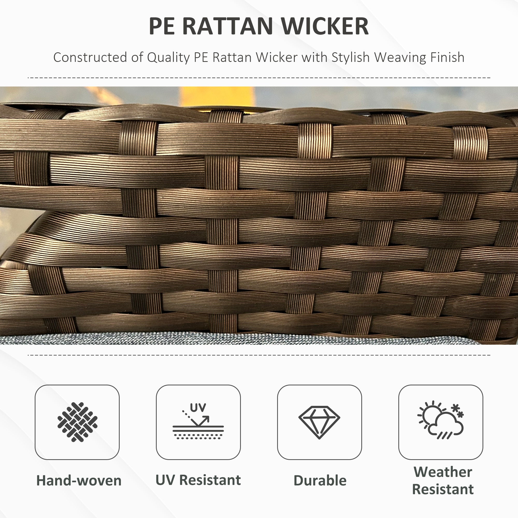 Outdoor Patio Storage Bench in Wicker by Walker Edison
