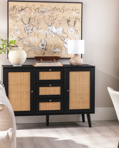 Walker Edison rattan sideboard